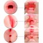 ZEMALIA Male Masturbators Sex Toys for Man Masturbation, 3 in 1 Realistic Textured Pocket Pussy with Lifelike Teeth and Tongue for Oral Sex, Vagina Sex and Anal Sex with Water Based Personal Lubricant ZEMALIA Male Masturbators Sex Toys for Man Masturbation, 3 in 1 Realistic Textured Pocket Pussy with Lifelike Teeth and Tongue for Oral Sex, Vagina Sex and Anal Sex with Water Based Personal Lubricant