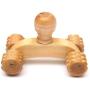 Moonsun08 Wood Back Roller Car Roller Wooden Massage Tool Hand Foot Back Body Therapy Relaxing Back Massager Muscle Roller Back Pain Relief Devices Deep Tissue Massager Wood Color
