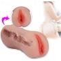 Male Masturbator Cup Sex Toys, iMiMi Masturbation Stroker Cup with Double Ends 3D Realistic Vagina Adult Sex Toys for Men (Flesh)