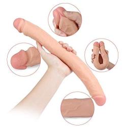 Personal Soft Realistic Dîldɔ Toys Double-Ended Waterproof Ladies Toy DJKFHIU (Flesh)