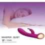 L’aise Vie V2 Rabbit Vibrator Personal G-spot Vibe Electric USB Rechargeable Powerful Massager with 42 Different Functions for Females Waterproof Adult Sex Toys (Hotpink)