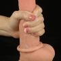 9 Inches realistic sliding skin dildo anal Dildo big Strap on Dildo realistic Suction Cup sliding skin dildo