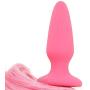 Silky Smooth Silicone Unicorn Tail Butt Plug (Pink) Perfect for Cosplay and Jo H20 Water Based Lube (1 Oz.)