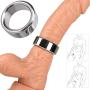 FST Stainless Steel Cock Ring Male Delaying Ejaculation Penis Ring, 1.18