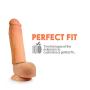 TOPCO SALES Tommy Gunn Be Him Cyberskin Penis Extension, Cock sleeve, Size and pleasure Enlager&Enhancer, Proven body-safe Stretchy Material, Ultra-soft, Water-based Lube Applicative for Men & Couple