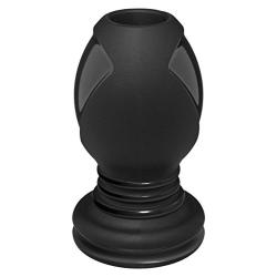 Doc Johnson Platinum Premium Silicone - The Stretch - Hollow Butt Plug - Large - Black