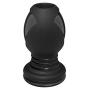 Doc Johnson Platinum Premium Silicone - The Stretch - Hollow Butt Plug - Large - Black