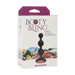 Doc Johnson Booty Bling - Jeweled Wearable Silicone Beads, Pink