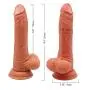 Vibrating Realistic Dildo with 360° Rotation - Adorime 8.3 inch 10 Powerful Vibrations Rechargeable Waterproof Silicone Penis for Women with Suction Cup & Remote Control, Adult Sex Toys for Couples