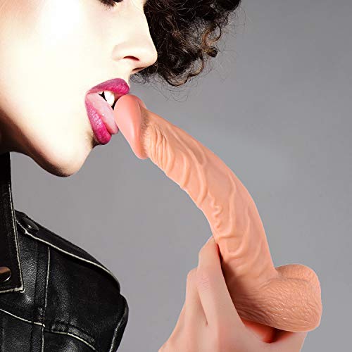 AIJIUJIU 9 Inch Realistic Soft-Ďîldɔ Women Massager Toys Lifelike