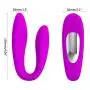 Donerty 12 Frequency U Shape Wireless Remote Control with Quiet Dual Motor Adult Toy for Women Couple