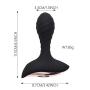 Vibrating Anal Plug Anal Sex Toys with 10 Vibration Modes, Smooth Silicone Anal Vibrator Butt Plug Rechargeable Prostate Massager for Beginner