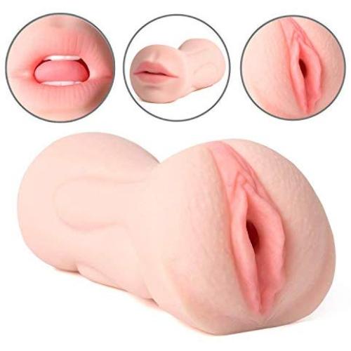 2 in 1 Real Girl Vaginá Pussycat Male Adults Toys Deluxe Cup