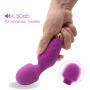 Power Portable Wand Massager, Wireless Waterproof USB Rechargeable Massager Wand with 10 Modes Vibration,Mini Frequency for Muscle Aches & Sports Recovery