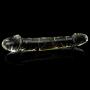 NewMaxer Large Glass Dildo Big Double Side Crystal Dildo Double Ended Penis Dildo Double Headed Dildo G-spot Stimulator Huge Anal Plug (11.8inch)