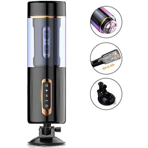 WeDol Male Masturbator Powerful Thrusting Fully Automatic Stroker Multiple Modes Electric Masturbation Cup 3D Realistic Vagina Pocket Pussy Vibrating Hands-Free Sex Toys for Men