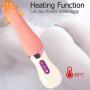 Clitoral Tongue Vibrator, Xocity, G Spot Nipple Anal Vagina Stimulator with Heating Function 7 Rotation and 7 Vibration Modes