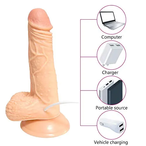 Lfcmf 7.48 Inch Plug Size Vǐbrating Toy Mssage Female Women Wand Waterproof vǐbratior - 11 Vibration Modes 360° Rotation