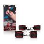 CalExotics Scandal Universal Cuff Set – Luxury Bondage Handcuffs – BDSM Toys for Couples - Red