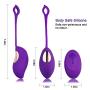 Strongest Waterproof Silicone Massager Ball with Wireless Remote Control - 12 Kinds of Massager Mode - USB Charging - Perfect Match to Help You Relax All The time.(Purple) (Happy-Purple)
