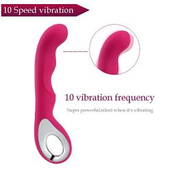 G Spot Vibrator,Female Vibrators Dildo Vagina Clitoris Stimulator Powerful Motor Waterproof with 10 Vibration Patterns Adult Sex Toys for Women Couple (Pink)