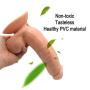 Lfcmf 8.46 Inch Soft Male Women D-í-l&dɔ PVC Material Female Relaxation Massager (Flesh)