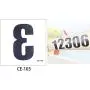 50 Sheets Numbers Finger Neck Face Temporary Tattoo Sticker DIY Body Art