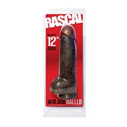 Extra Large SensaFirm Balled Cock 12 Inch Mocha