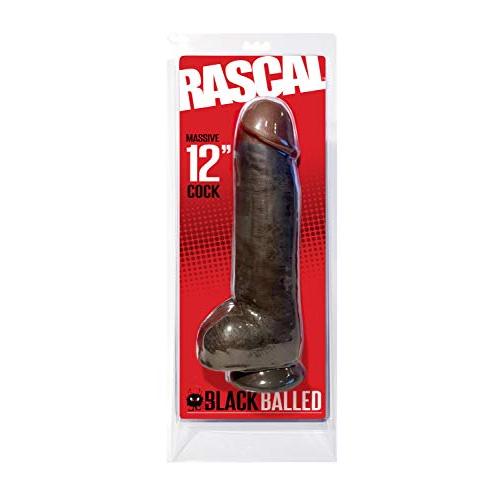 Extra Large SensaFirm Balled Cock 12 Inch Mocha