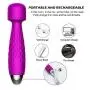 Cordless Electric Wand Massager G Spot Stimulation Vibrator for Women 100% Waterproof Rechargeable Powerful Massage Wand with 10 Speed Vibrating Patterns Muscle Aches Whisper Quite