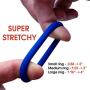 Male Cock Rings - Silicone Penis Ring Set - Sex Pleasure Rings for Erection Enhancing and Last Longer Orgasm - Blue