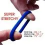 Male Cock Rings - Silicone Penis Ring Set - Sex Pleasure Rings for Erection Enhancing and Last Longer Orgasm - Blue