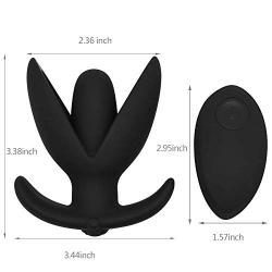 FST 10-Speed Vibrating Ass Anchor Butt Plug with Wireless Remote, Anal Dilator Expanding Flared Anal Plug for Adults