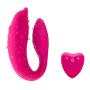 XSEXO Wireless Remote Control Rechargeable Mini Finger Massager with Strong Patterns Handsfree USB Waterproof Massager Wand (U Shape)