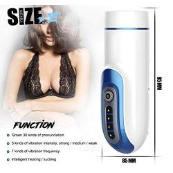 CXNTUY USB Rechargeable Automatic Rotating Interactive Sounding Deep Throat Wrap Sucking Male Massager Toys for Men Deluxe Wearable Adullt Six Toys Tshirt