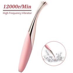 Clitoral Vibrator G Spot Nipple Anal Stimulator with 12 High Frequency for Female Quickly Orgasm Waterproof Silicone Clitoris Vagina Wand Massager Adult Sex Toys for Women and Couples