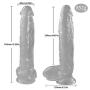 HYLHYL5-F Dicks Fǒr Wǒměn, 12 inch Black Thin Silicone Toys with for Women Super Soft Thrust Large Multi-Speed Bar Toy | Diameter 6cm/2.36iches