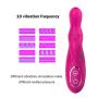 10-Speed Vibration Massager, Waterproof, Silent, Silicone, Sports Recovery and Muscle Pain, Viberate Toys(Pink)