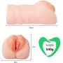 Pocket Pussy, Greenpinecone Male Masturbator Cup, Realistic Sex Toys 3D Realistic Vagina Masturbation Stroker with 2 Cock Rings for Intense Stimulation Real-Life Touch and Feeling