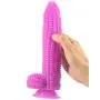 MLSice Big Dildo Suction Cup Fake Penis Corn Dick Sex Toys for Women Particle Surface Vagina Stimulate Anal Beads Butt Plug Dong Sex Shop 20-4.2 cm - Purple