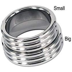 Eastern Delights Luxury Strong Stainless Penis Cock Rings, Erection Enhancing Heavy Glans Rings (ID 45mm)