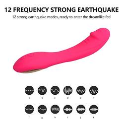 High Frequency Waterproof Vibr and Ating Massaging Magic Rotating Wand G Spotter Stimulating for Women - Dazzling Pink - Electric Toy for Women