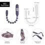 Pure Love Flexible Vibrating Anal Beads with 7 Functions, Purple Color, Adult Sex Toy Pure Love Flexible Vibrating Anal Beads with 7 Functions, Purple Color, Adult Sex Toy