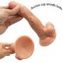 InvincibleFun Waterproof Tool 7.87 Inch with Suction Cup Big Suction Reàl Feel Massager for Women Play Soft and Flexible Skin Touch Safe and Healthy Wand Massager Swell