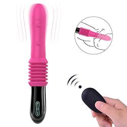 Realistic Dildo Vibrator, Retractable G-spot stimulating Massage Stick, USB Charging Wireless Remote Control Vibrator, Waterproof, Orgasm Toys Suitable for Women or Couples