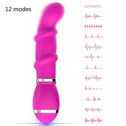G Sp-otter Massager Waterproof Silicone Dillo with 12 Silent Vibration Patterns