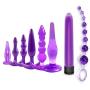 8pcs/Set Anal Plug Beginner Set for Women and Men Soft Medical Silicone Massage Sticks Trainer Kit