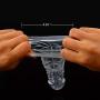 Oomph! Crystal Soft Silicone Penis Enlarger Sleeve for Men (Length 70mm)