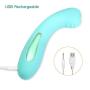 Rechargeable Powerful Dildo - 7 Functions Clitoral G spot Vibrating Massager - Body Safe Silicone and Waterproof - Help You Reach Orgasm More Often - Great Addition to Your Toy Box (Teal)