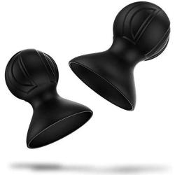 Silicone Sucker Bottles Full Body Massage Cups Natural Nipple Enhancer & Enlargement (2 Pack)